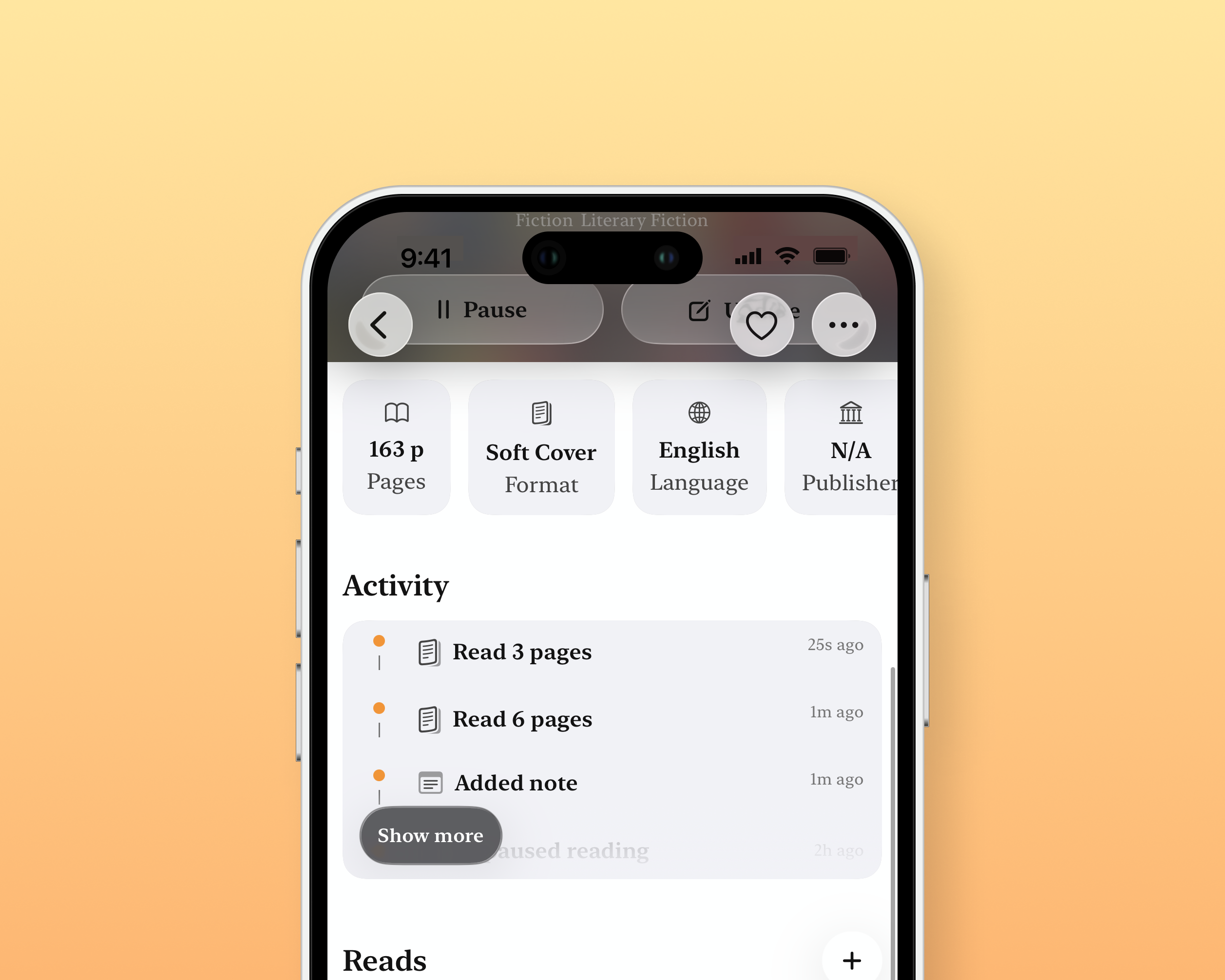 Book Activity feature preview